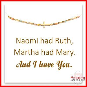 Sterling Silver Cross Charm Bracelet Adjustable 6-8" Chain
